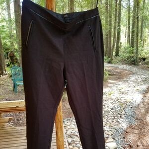 Black Trousers Pants F&F Brand Size 4 Tight Ladies Zip Up Side
